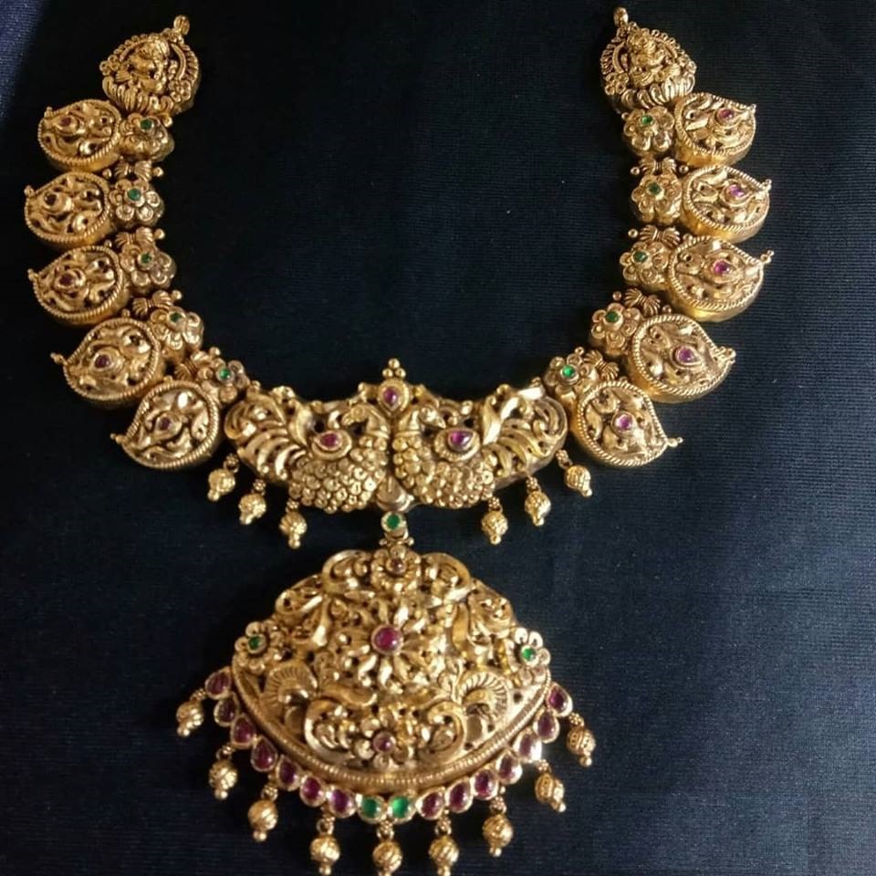 Chettinad Jewelry | Dhanalakshmi Jewelers | Mango mala