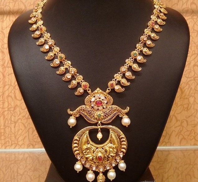 Chettinad Jewelry | Dhanalakshmi Jewelers | Mango mala