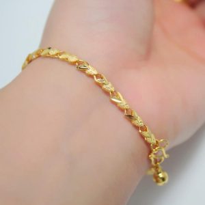 Buy Memoir 24KT Gold plated Snake chain design Bracelet for Men and Women  at Amazonin