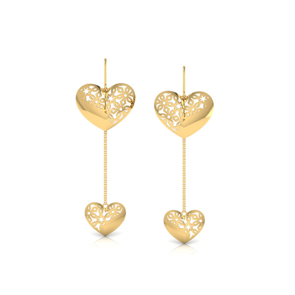 Sui Dhaga Gold Earrings for Women | Dhanalakshmi Jewellers