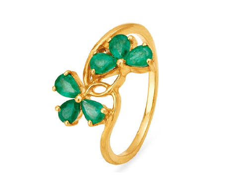 Emerald Rings - Dhanalakshmi Jewellers