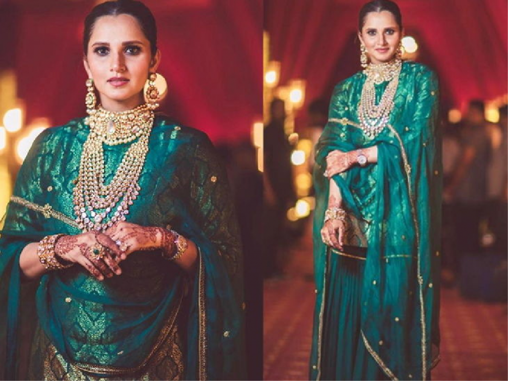 Sania Mirza's wedding jewelry