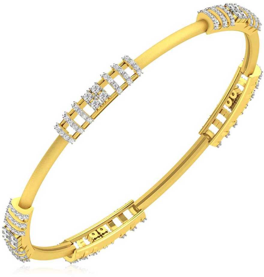 Indian Mudra Diamond Bracelet - 1 Gram Gold Plated Style – Soni Fashion®