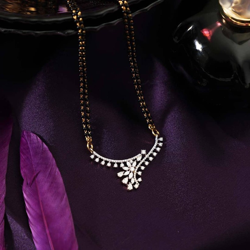 Long Diamond Mangalsutra Designs 2024 www.alhudapk
