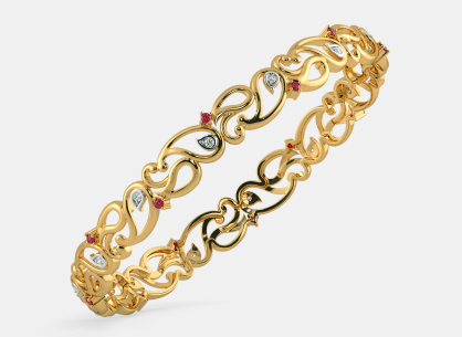 14k Heavy Multi-Color Gem Cuban Chain Bracelet. 23.6g 14k Cuban Chain -  Ruby Lane