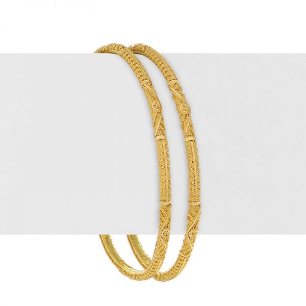 Daily Use Gold Bangles Designs, Lightweight bangles, Office wear bangles