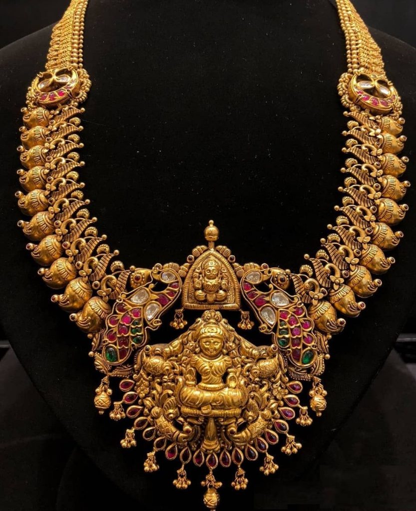 Lakshmi Pendant Temple Jewelry