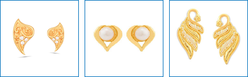 Gold Earrings Designs for Daily Use