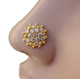 Gold big sales nose ring