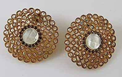 Big Gold Stud Earrings