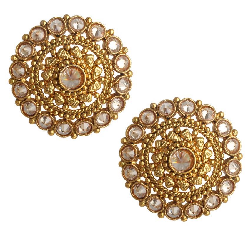 Big Gold Stud Earrings