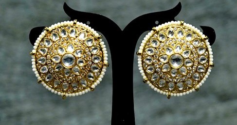 Big Gold Stud Earrings