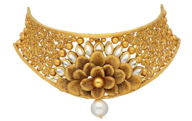 Gold necklace new shop design 2020