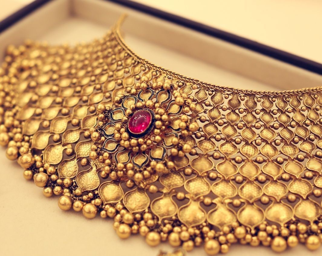 40+ gold kante necklaces designs for this pongal festival