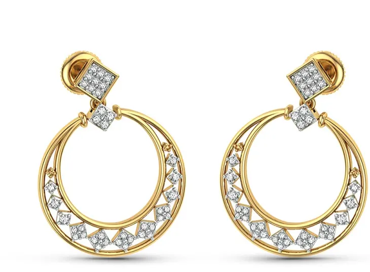 Gold Chandbali Earrings