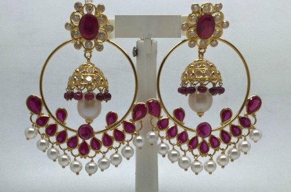 Gold Chandbali Earrings