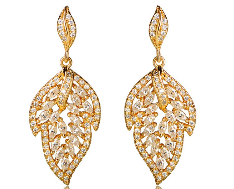 Latest Gold Earrings Drops Designs - Dhanalakshmi Jewellers