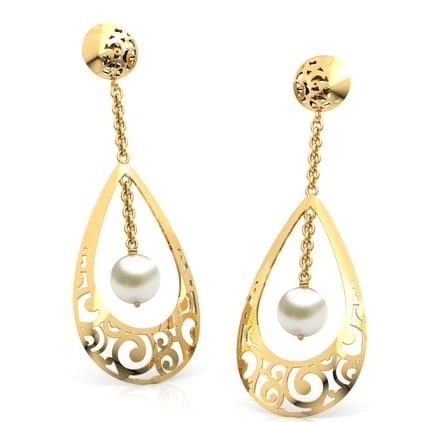 Gold Earrings Drops