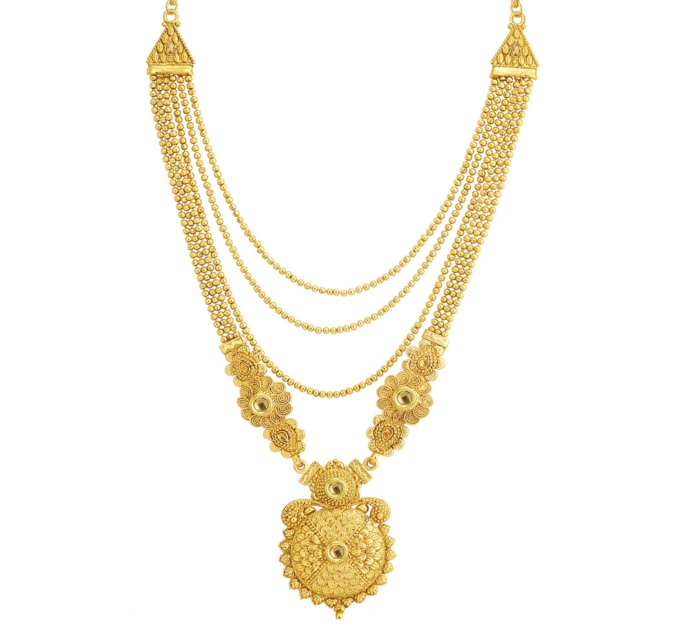 Gold necklace sales designs without stones