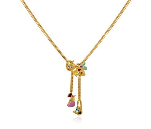 Gold Necklace Designs for Kids