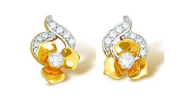 Gold Stud Earring