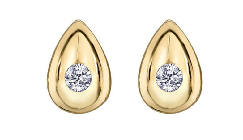 Gold Stud Earring