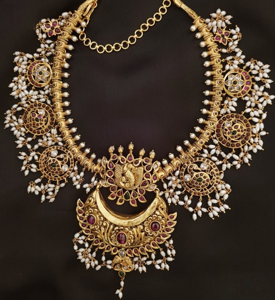 Guttapusalu Short Necklace Designs - Dhanalakshmi Jewellers