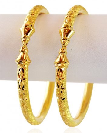 Hollow Gold Bangles