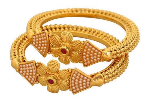 Hollow Gold Bangles