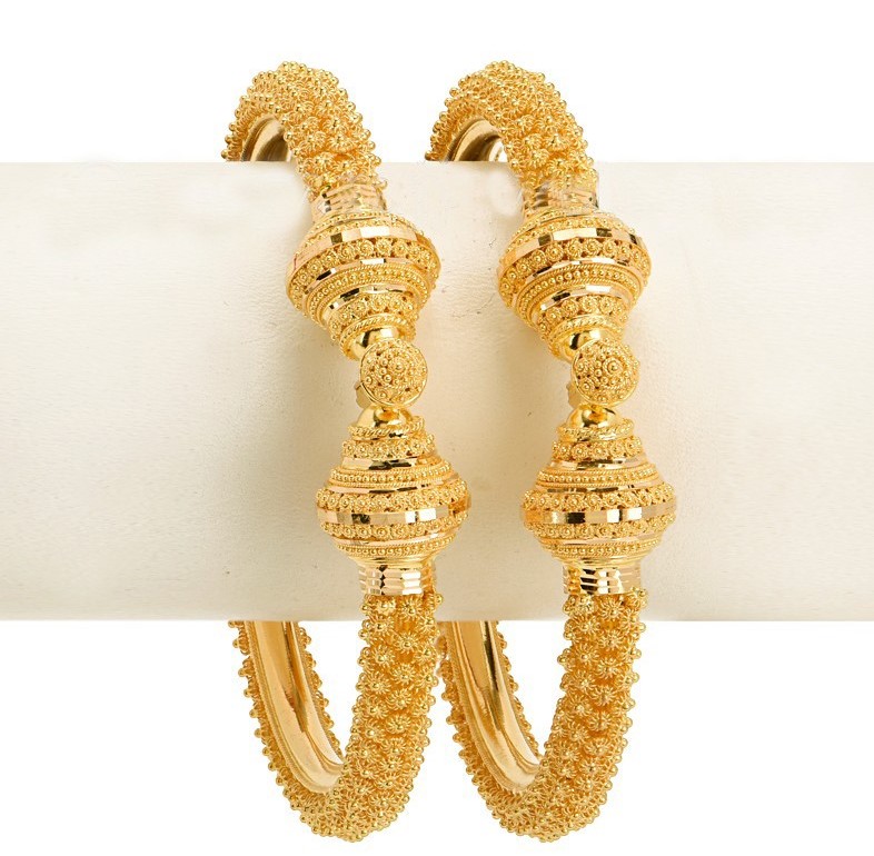 Hollow Gold Bangles