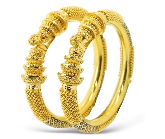 Hollow Gold Bangles