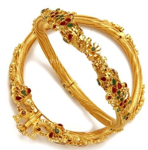 Hollow Gold Bangles