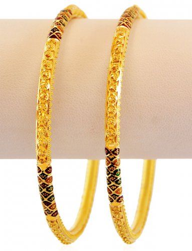 Hollow Gold Bangles