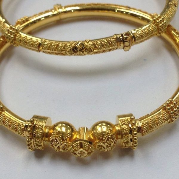 Light Weight Gold Bangles Designs Dhanalakshmi Jewellers