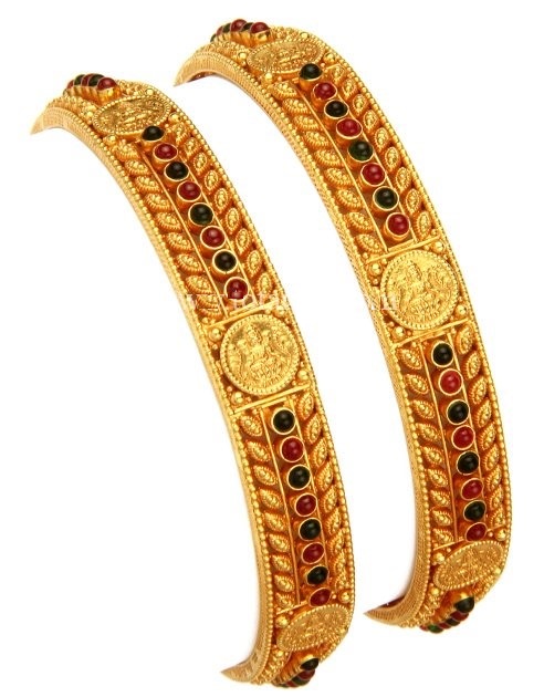 Buy Kerala Traditional Ad Stone Open Type Green Nagapadam Palakka Bracelet  for Girls