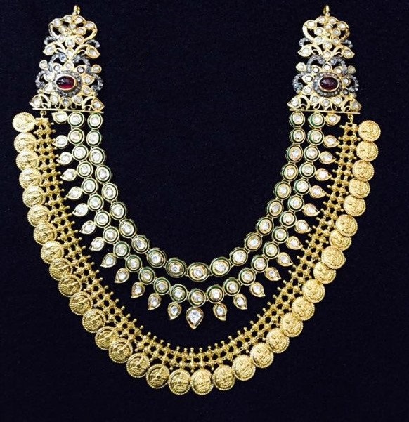 Latest Kasu Mala Necklace Designs for Bridal Wear - Dhanalakshmi Jewellers