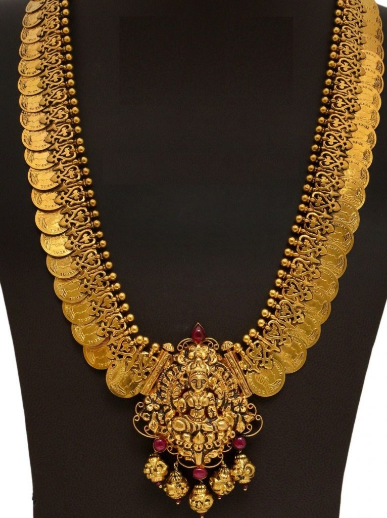 Kasu Mala Necklace with Pendants - Dhanalakshmi Jewellers