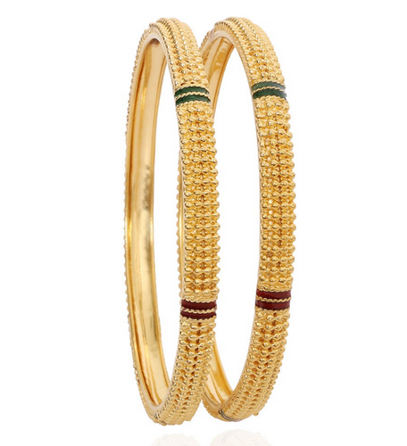 Light Weight Gold Bangles