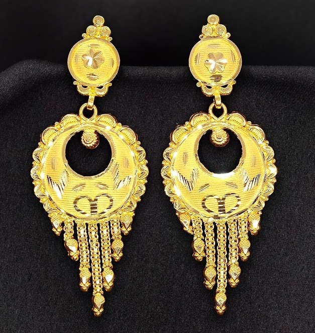 BHIMJI 1 Gram Gold Kansar Studs Bali Round Pendants Lockets Top Jhumki  Jumka Gold Plated Jhumki Studs golden jhumka golden earring jhumka golden  earring jhumka brij bali gold earring jhumka jhumka golden