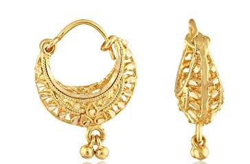 Gold Chandbali Earrings