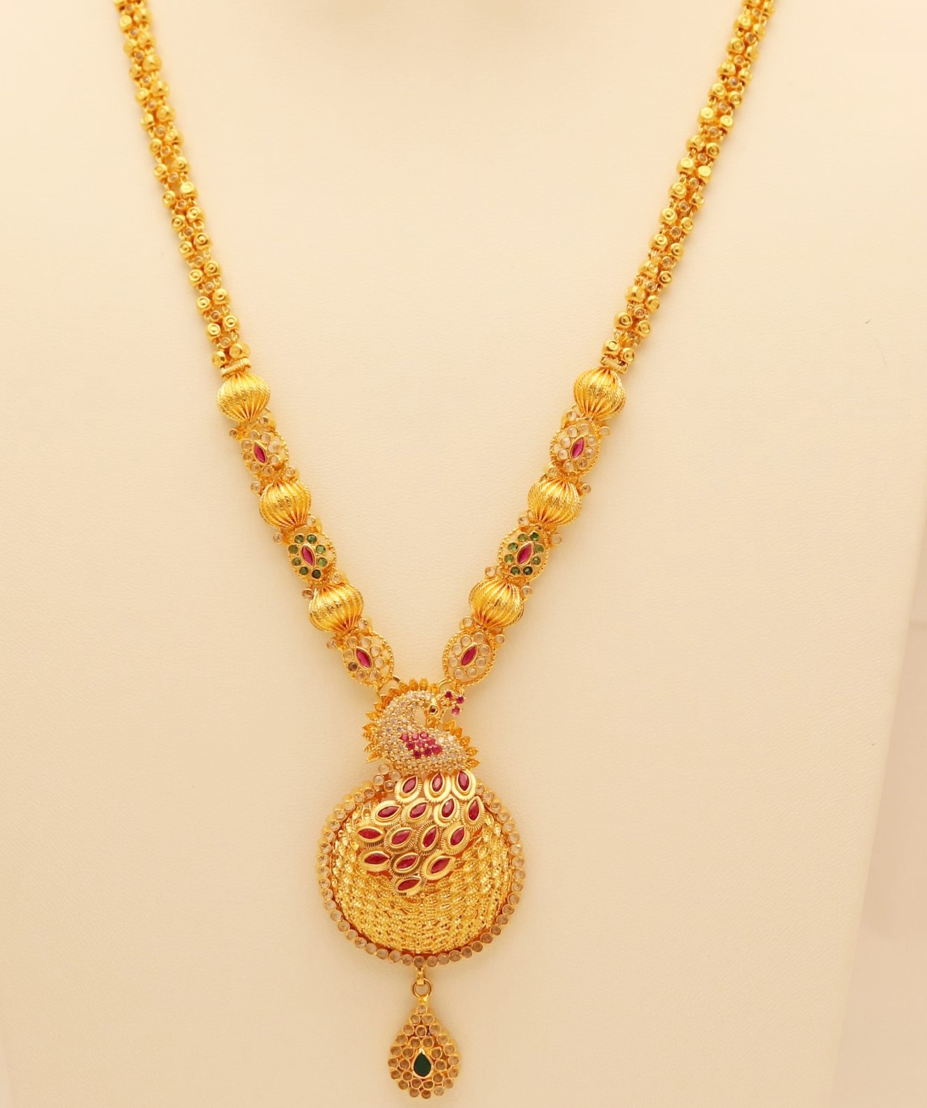 Long Chain Necklace Designs in Gold