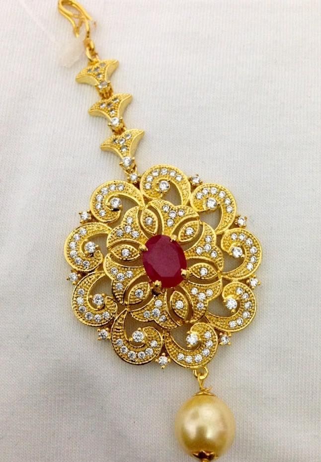 Nice-Looking Maang Tikka Designs - Dhanalakshmi Jewellers