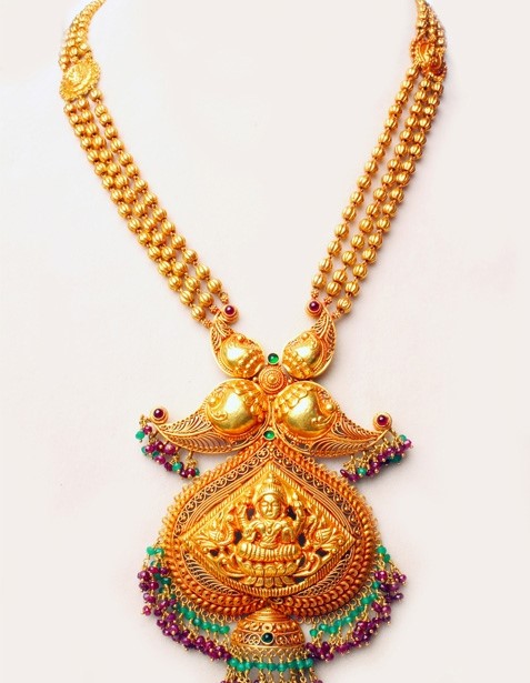 Light weight gold shop temple jewellery
