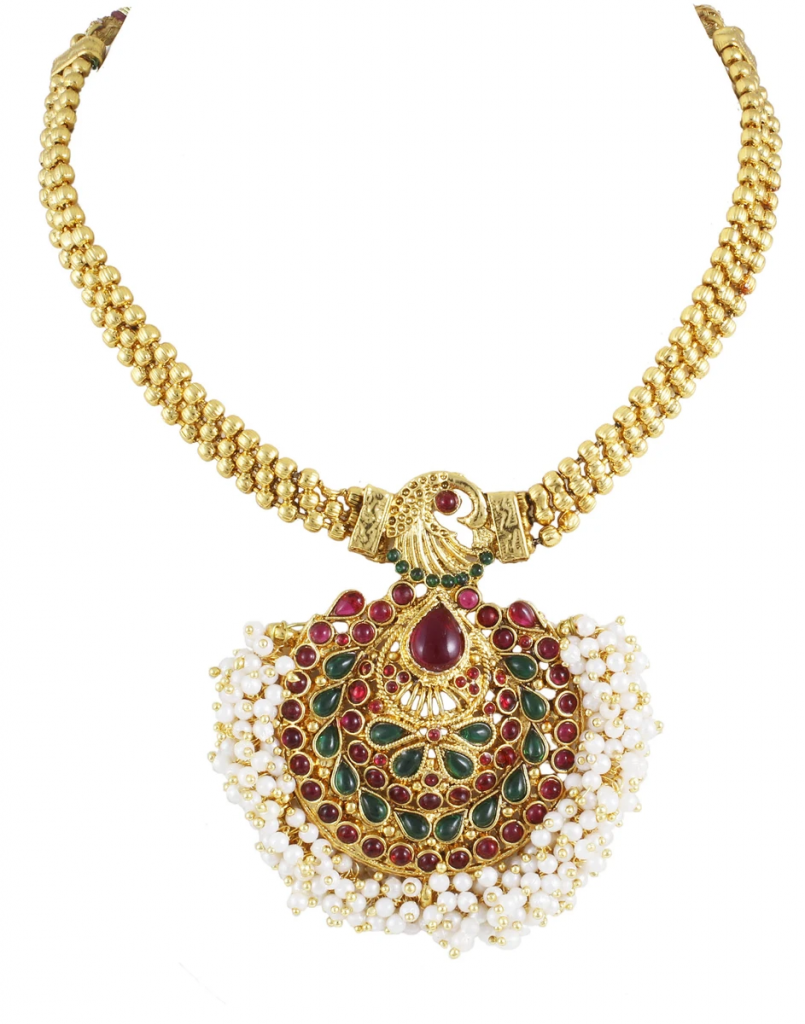 22k Gold Thushi Necklace