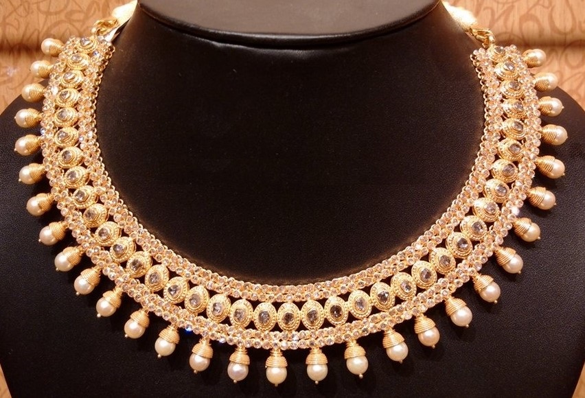 Uncut Diamond Jewellery Necklace Designs