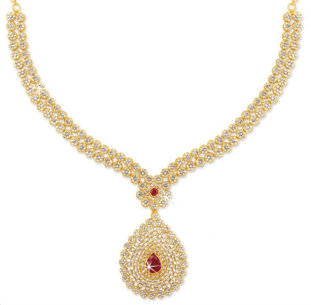 Uncut Diamond Jewellery Necklace Designs