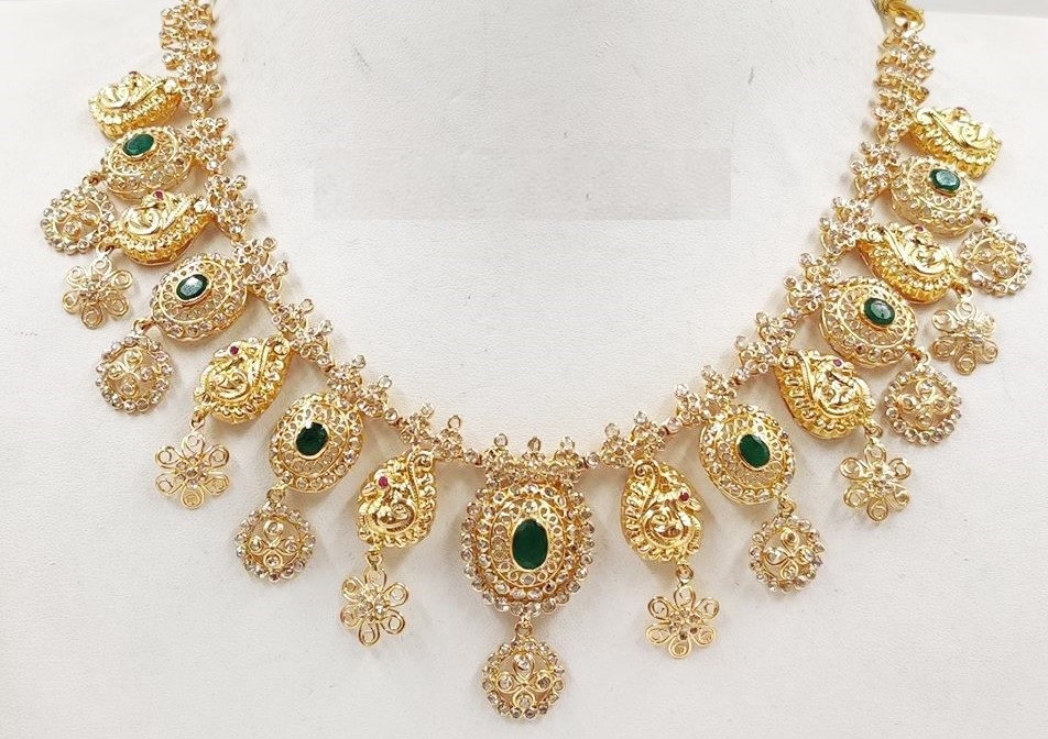 Uncut Diamond Jewellery Necklace Designs