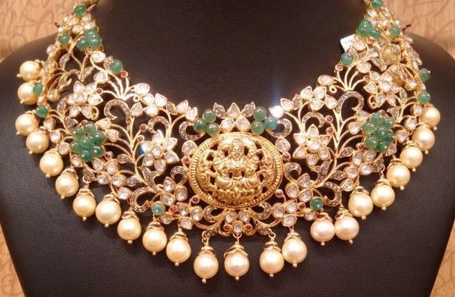 Uncut Diamond Jewellery Necklace Designs