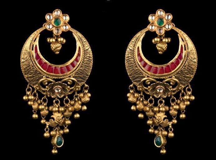 Buy MultiColour Meenakari & Biya Drop Chandbali for Women Online at Ajnaa  Jewels |430427