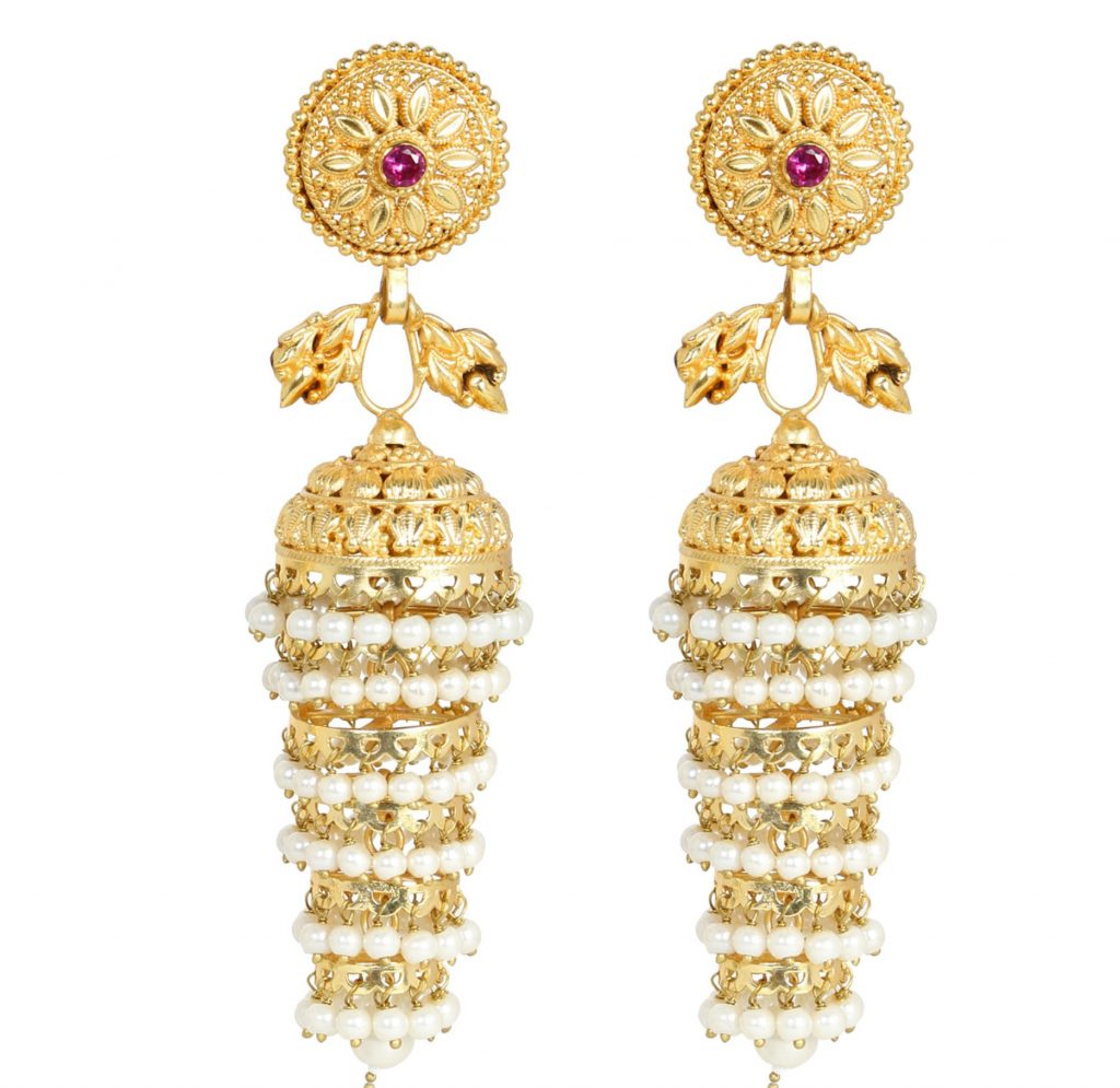 Antique Gold Jhumka